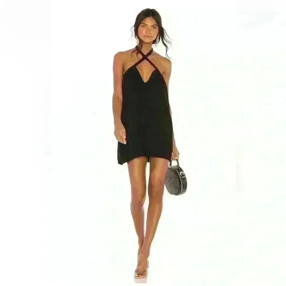 Superdown Trina Shift Dress, Black, XS